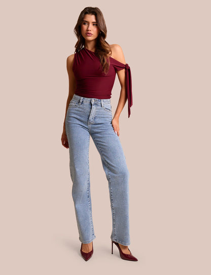 Stud Detail Denim Jeans