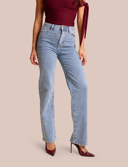 Stud Detail Denim Jeans