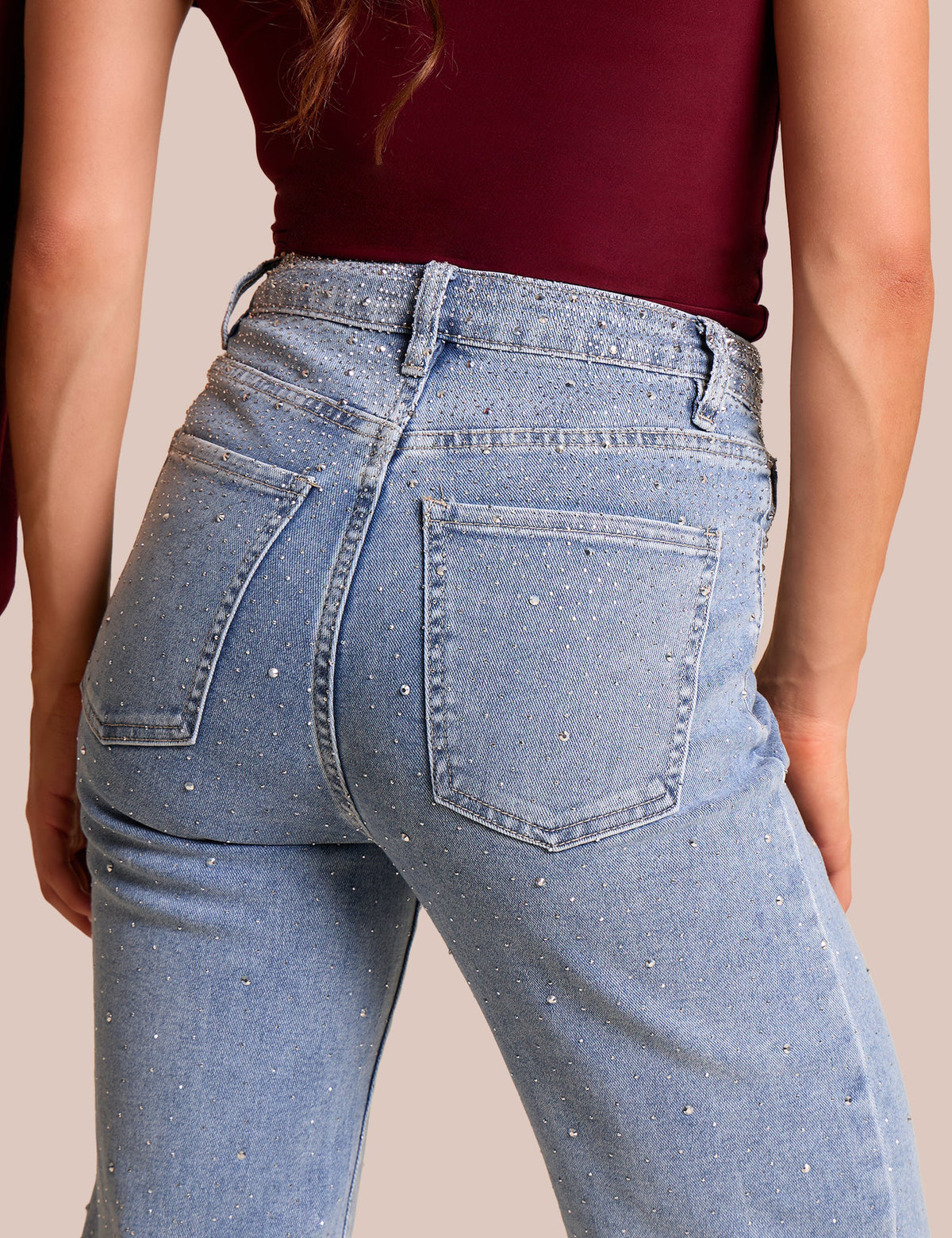 Stud Detail Denim Jeans
