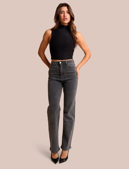 Stud Detail Denim Jeans